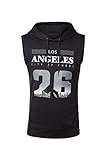 Greatrees Men's Fleece Plain Fit Hooded Sleeveless Vest