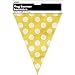 Unique Polka Dots Pennant Flag Banner, 12 Ft, Sunflower Yellow