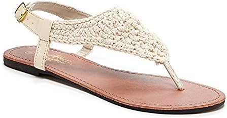 Orly Shoes Charles Albert Women's Bali Crochet Marcrame Hooded Sandal (11, Natrual)