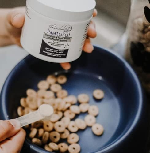 Natural Dog Bone Broth by Rockwell Pets Pro w Turmeric Powder