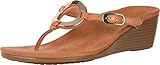 Vionic Women's, Park Orchid Mid Heel Wedge Sandals Caramel 9.5 M