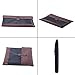 Oak-Pine Vintage Portable PU Leather with Oxford Cloth A4 File Folder Multi-Pocket Document Wallet Paper Holder Files Record Bag Business Handbag Storage Organizer Briefcase