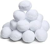 Fake Snowballs for Indoor or Outdoor Play: Soft & Realistic All Weather Artificial Snowballs for Any Season - Fun for Kids & Adults - Great for a Snowball Fight, Games & Snow Decorations - 20 Pack