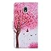 Galaxy J3 2018/J3 Achieve/J3 V 3rd Gen/Amp Prime 3 2018/Sol 3 Wallet Case,MagicSky PU Leather Folio Flip Case Cover with Card Holder,Kickstand for Samsung Galaxy Express Prime 3-Pink Tree