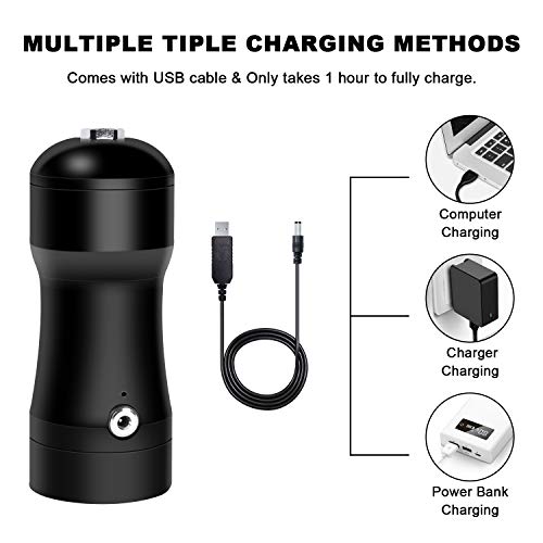 COSSCCI Upgraded Airbrush Kit, Portable Auto Mini Air Brush Gun with Compressor Kit Quiet Air Brush Painting Kits for Cake Decorating Makeup Art Nail Model Painting Tattoo Manicure (Black)