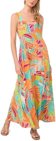 vince camuto floral print maxi dress Vince Camuto Paneled Tank Maxi Dress Women's Dress Classic Navy : SM