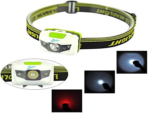 Newyond 4 Modes LED Headlight (White &amp; Green)