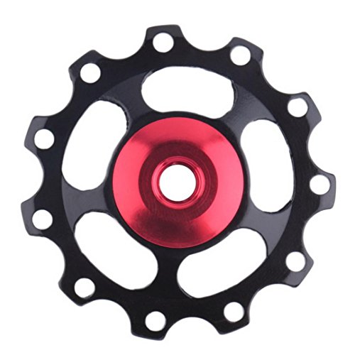 Chartsea 11Tooth MTB Ceramic Bearing Jockey Wheel Pulley Road Bicycle Bike Derailleur (Purple)