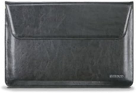 Apple iPad Pro 12.9" Leather Sleeve Non-Scratch Microfiber Interior, Holds Smart Keyboard Fits MacBook Pro 13 (Black)