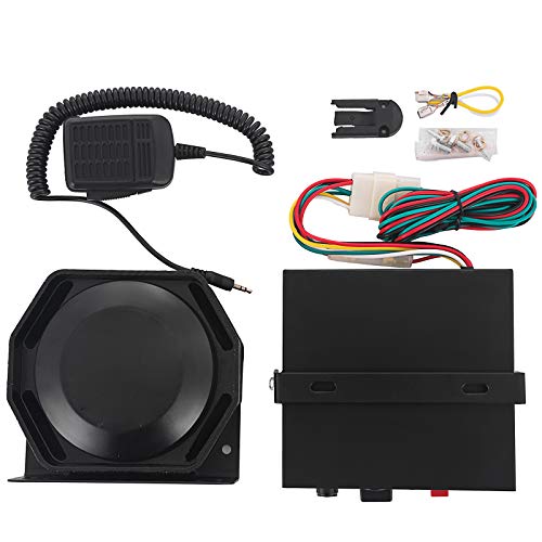 SHZOND Siren Bundle 200W 8 Tones Car Warning Alarm Emergency Warning Siren with PA Speaker MIC System for Police Cars & Fire Trucks (200W 8 Tones)
