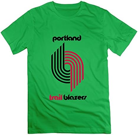 Quear Men's Portland Trail Blazers Logo T-shirt ForestGreen XX-Large