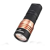 Astrolux S41 4x Nichia 219B/ XP-G2 A6 1600LM Mini LED Flashlight, Battery Powered Flashlight, Key Chain Flashlights for Camping Hiking Travelling (Batteries Not Included) (Yellow)