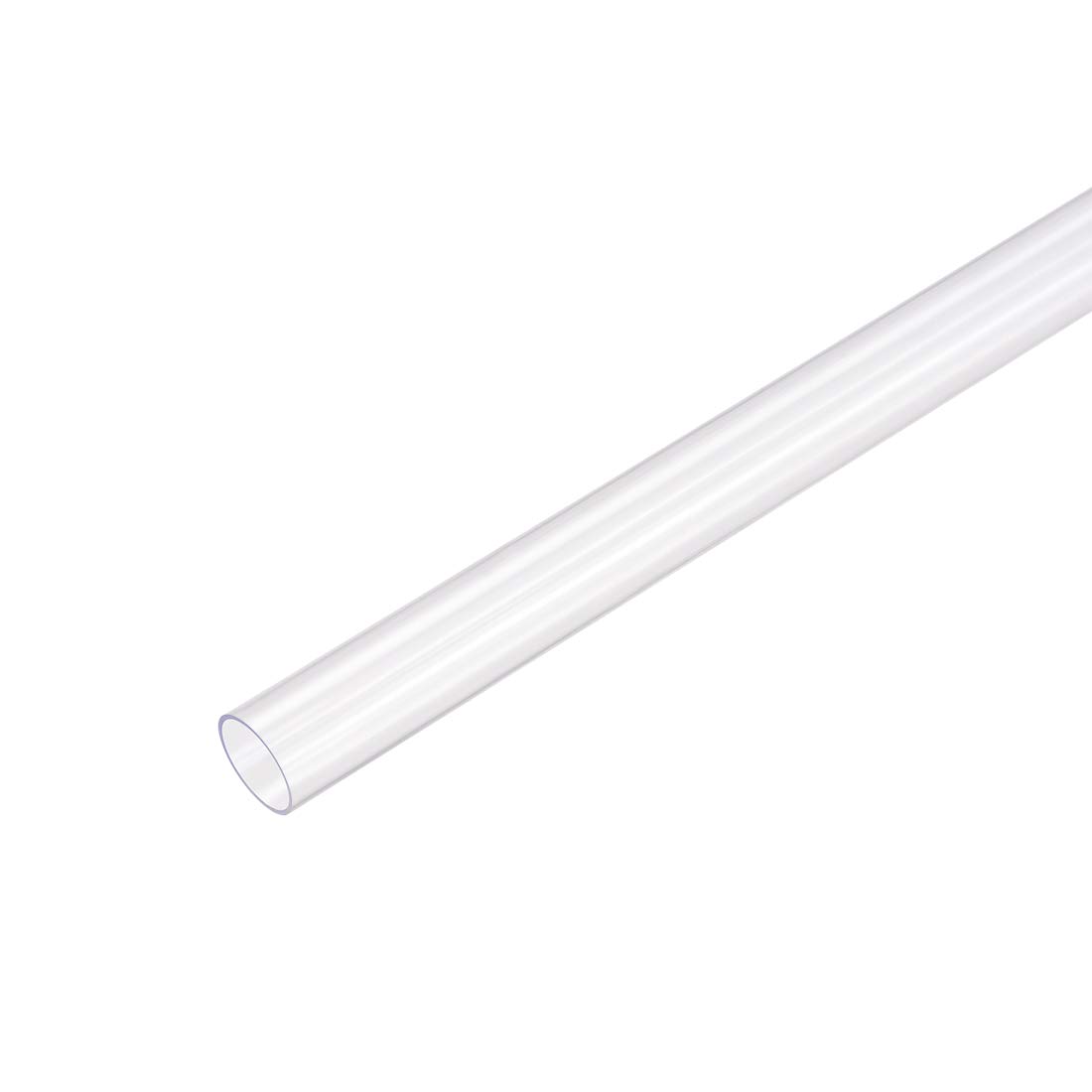 sourcing map PC Rigid Round Clear Tubing, 8mm(0.31 Inch) ID x 10mm(0.39 Inch) OD 0.5M/1.64ft Length Plastic Tube 2pcs