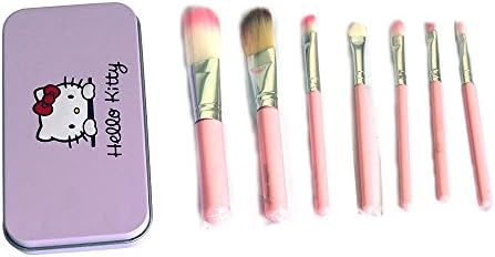 SuperLi Fashion / Cute Hello Kitty 7 Makeup Foundation Eye Shadow Brush Set