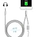 3.5 mm Male to Lightning Aux Audio Stereo Cable, Stouch Male to Male 3.5mm Auxiliary Audio Stereo Cable for iPhone 7 / 7 Plus to Car Stereo Hi-Fi Headphone Bluetooth Speaker Cable (4 Ft /1.2 M)