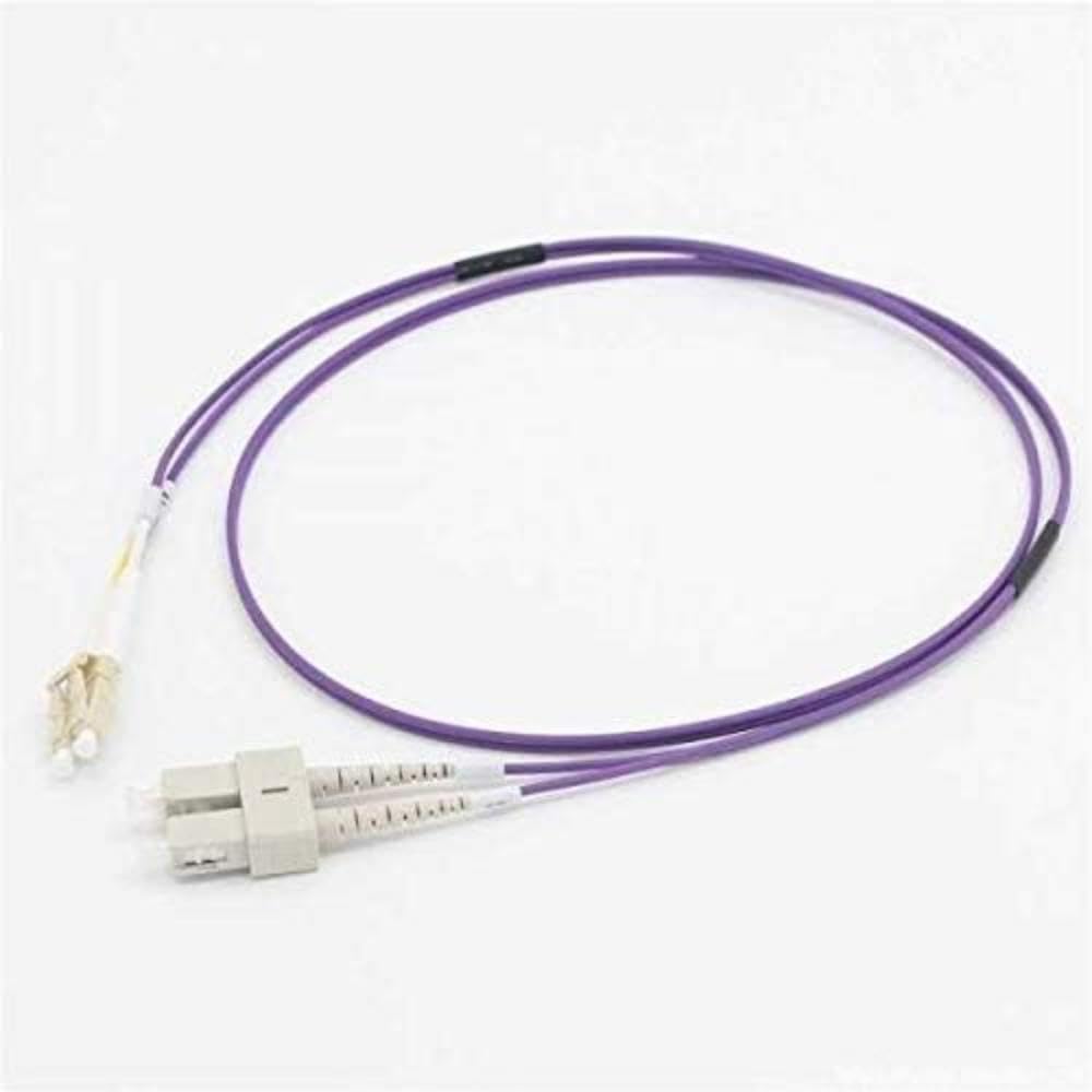 C2G 30m LC/SC OM4 LSZH Fibre Patch - Purple - Patch cable - LC multi-mode (M) to SC multi-mode (M) - 30 m - fibre optic - duplex - 50/125 micron - OM4 - purple