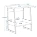 Sekey Home End Table, 2-Tier Side Table with Storage Shelf, Sturdy and Easy Assembly, Wood Look Accent Furniture with Metal Frame, Smoky Oak