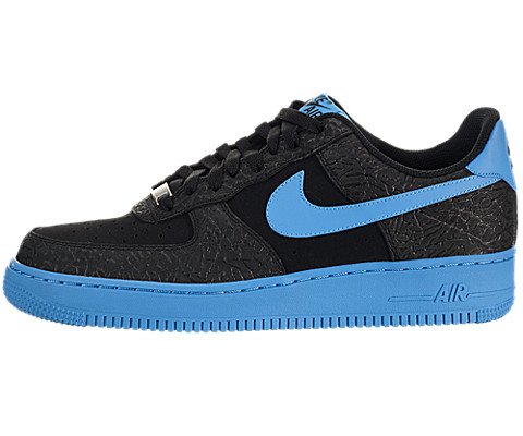 Nike Air Force 1 Men Sneakers Black/Vivid Blue 488298-042