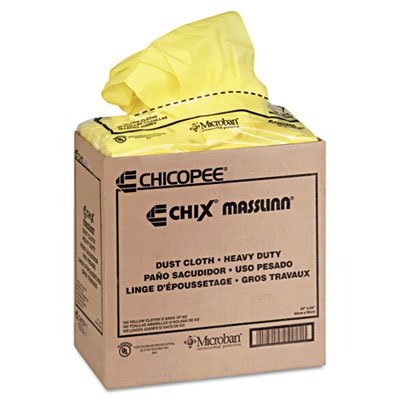 Chicopee 8673 Stretchn Dust, Light Duty Dust Cloth, Light Yellow, 24-Inch x 24-Inch (Case of 150, 5 bags of 30)