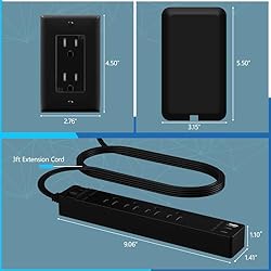 LIDER Surge Protected Outlet Extender, 4-Outlet