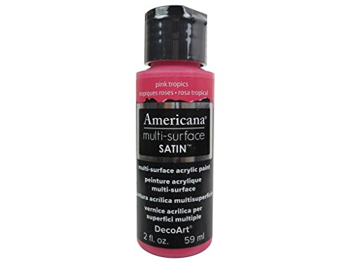 Americana Multi-Surface Satin Acrylic Paint 2oz-Pink Tropics