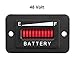 AIMILAR 48V LED Battery Indicator - Battery Charge Discharge Gauge Meter for Lead-Acid Battery Motorcycle Golf Cart Car Jet Ski (48V)