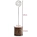 Photo Clip Rustic Real Wood Base Table Name Number Holder Picture and Memo Note Card Holders for Wedding Party Decoration