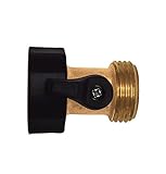 Backyard Garden Pros SLI5304 Brass Single Garden Hose Shut-Off Valve
