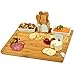 Picnic at Ascot Large Bamboo Cheese Board/Charcuterie Platter with 4 Stainless Steel Tools, 2 Ceramic Trays & Cheese Markers -16