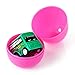 YIHONG Set of 17 Prefilled Easter Eggs with Toy Cars, 3 inch Colorful Plastic Easter Surprise Eggs Filled with Pull Back Construction Vehicles