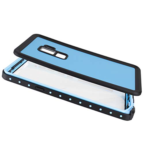 for Samsung Galaxy S9 Waterproof Case, Shock Proof Dust Proof Snow Proof Dirt Proof Phone Case Full Sealed IP68 Underwater [Value Bundle] (Blue) - Thumbnail 3