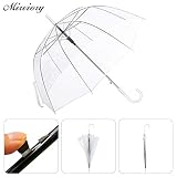 Clear Umbrella, Mirviory Transparent Bubble Dome Umbrella, Lightweight Easy Carrying Suitable For Women And Girls, Wedding Decoration Umbrella (blue)