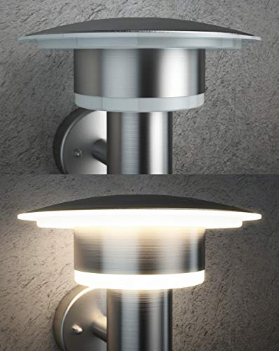 NBHANYUAN Lighting® Buitenverlichting Buiten LED Muur Roestvrij staal Wandkandelaar Buiten Weerbestendig Warm wit… - Afbeelding 7