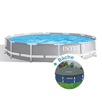 Raviday Pack Piscine Tubulaire Ronde Intex Prism Frame 366 X 076 M