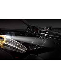 LB LECHEBANG   Compresor de aire para coche (seco a mano, 12 V CC, inflador de neumáticos de alta potencia y LED para filtro Lighting HEPA)