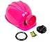 Squire Boone Village Light-up Hard Hat Including Miner, Railroader, Builder and Spelunker Helmet Labels (Pink)