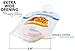 Silicone Baby Placemat Toddler Plates with Suction + 4 Resuable Food Storages - Portable Non Slip Mat for Kids (Blue)