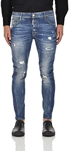 DSQUARED2 Tidy Biker Jeans Orange Splatter - Assorted Sizes