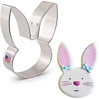 Easter Bunny Cookie Cutter, 4.25" Made in USA by Ann Clark