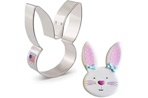 ANN CLARK COOKIE CUTTERS Easter Bunny Cookie Cutter, 4.25" Made in USA by Ann Clark