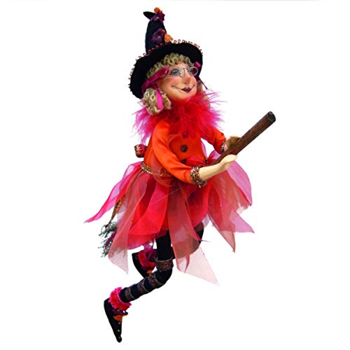 Witches of Pendle - Jazz Witch Flying (Orange) 32cm