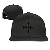 Ping Golf Company Logo American Company Plain Unisex 100% Cotton Diagonal Cloth Lightweight Baseball Cap Suitable Outdoor Activities Adjustable Size 21.65-23.22inch Hat For His And Hers
