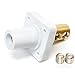 Marinco CL40FRB-BX CL Cam Type, Panel Mount, 400 Amp, 600 Volt, 2/0 - 4/0 AWG double set screw, Female - White (B)