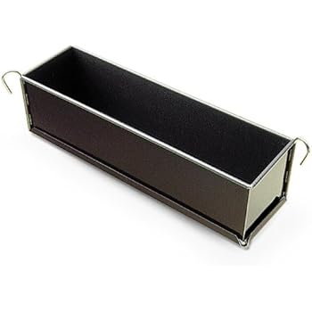 Amazon.com: Pate Terrine Mold with Hinges, Non-Stick, 3" Wide x 3" High (80mm Wide x 80mm High ...