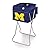 NCAA Michigan Wolverines Navy Party Cube Portable Cooler with Stand