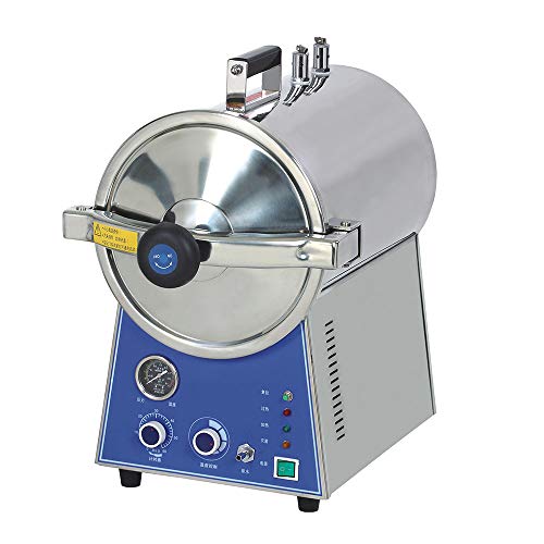 BONEW 24L Table Top Steam Dental Medical High Pressure Steam Autoclave Fully Stainless Steel