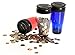Digital Coin Tumbler - Portable Car Coin Counter Change Organizer fits Car Cup Holders Cars - Automatically Totals The Value of U.S. Coins(Clear)