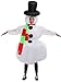Qshine Christmas Inflatable Snowman Cosplay Costume Party Fancy Dress Blow Up Body Suit Jumpsuit Adult (Adult)