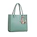 Big Sale! Fashion Elegant Girls Handbags PU Leather Shoulder Bag Clutches Candy Color Flowers Women Totes Purse (Green)