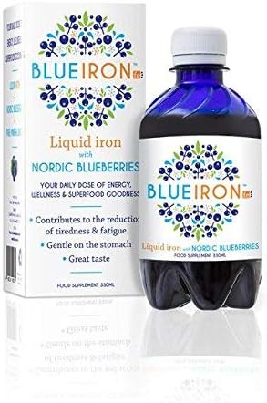 Blueiron Liquid Iron with Nordic Blueberries 330ml (Pack of 3)